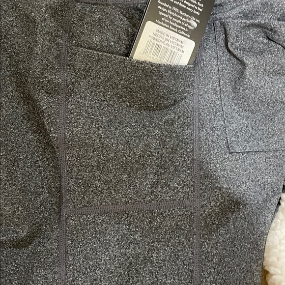 Skechers GO WALK Charcoal Active Leggings Size M W/2 Back Pockets and 2 Side - Picture 10 of 11